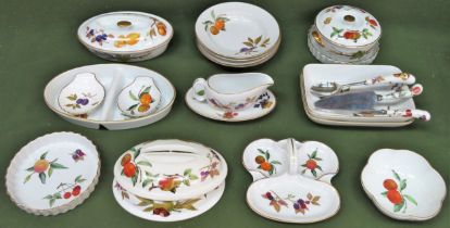 Royal Worcester Evesham dinnerware, Approx. 20 pieces used and unchecked