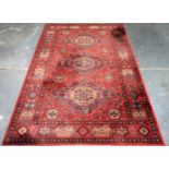 Vintage Mossoul floor rug. Approx. 241 x 173cms reasonable used condition. needs a clean