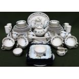 Royal Doulton Burgundy dinnerware, Approx. 60+ pieces all used and unchecked