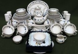 Royal Doulton Burgundy dinnerware, Approx. 60+ pieces all used and unchecked