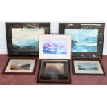 Quantity of W H Copper mostly framed polychrome prints reasonable used condition unchecked