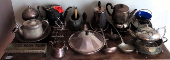 Quantity of various silver plated ware all used and unchecked