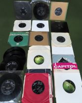 Approx.. 22 The Beatles 45RPM singles all used and unchecked