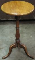 Late 19th / early 20th century mahogany tripod occasional table. Approx. 67cms H x 36cms D