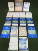 Parcel of various 1930's/40's/50's mostly Everton FC football programmes All in used condition,