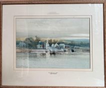 ALBERT PROCTOR 1864-1909, WATERCOLOUR- THE FERRY, TAL-Y-CAFN, APPROX 31 x 47cm
