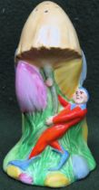 Royal Winton Art Deco glazed ceramic pixie form sugar sifter. Approx. 14cms H reasonable used