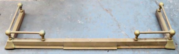 Vintage brass extending fire kerb All in used condition, unchecked