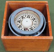 Boxed vintage ships compass used not tested