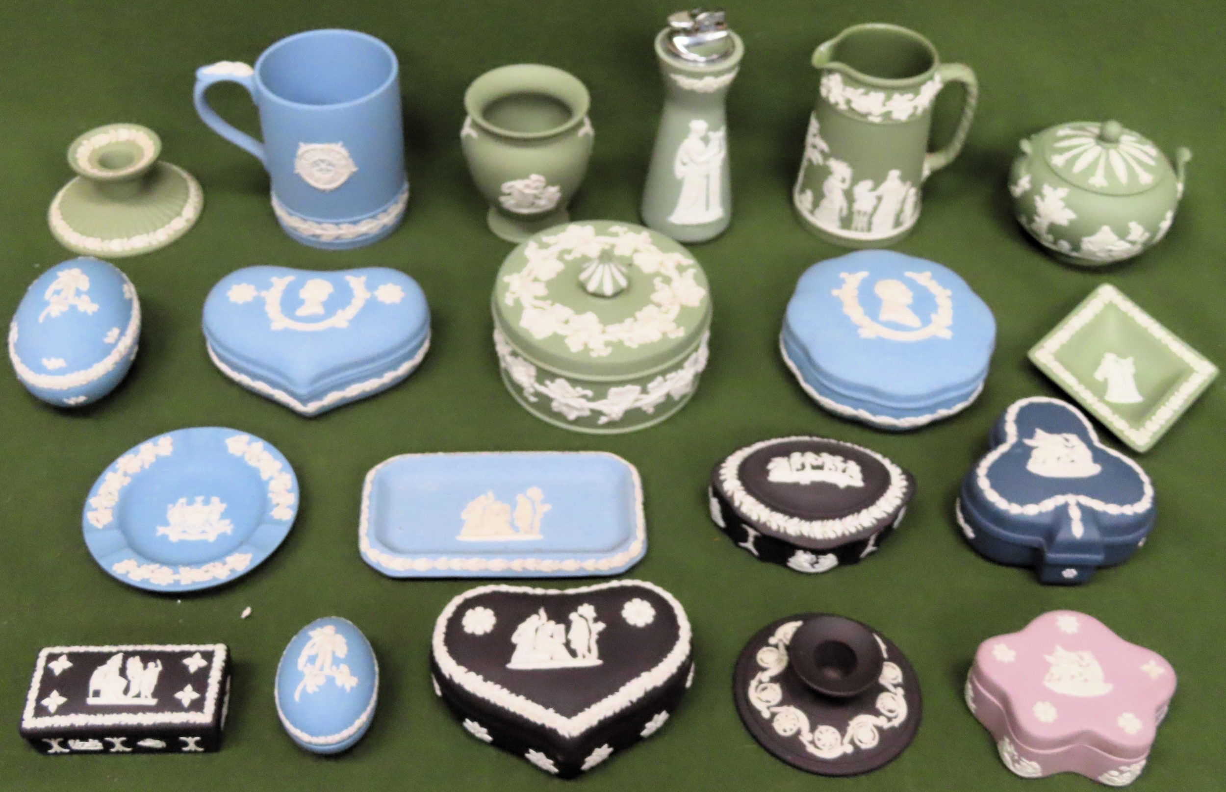 Various Wedgwood Jasperware. Approx. 20 pieces All in used condition, unchecked