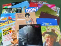 Parcel of various vinyls including The Carpenters, Shirley Bassey, Barry Manilow etc All in used