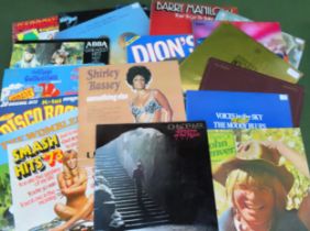 Parcel of various vinyls including The Carpenters, Shirley Bassey, Barry Manilow etc All in used