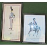 Two United States related regimental prints Both in reasonable used condition