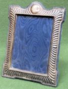 20th century hallmarked silver photograph frame. Approx. 19 x 15cms