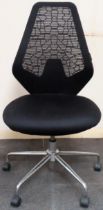 20th century adjustable office armchair reasonable used condition