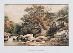 J. Herdman late 19th century Watercolour - Bettws-y-coed. Approx. 26 X 40CM Used condition,