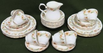 Quantity of Duchess floral part dinnerware. Approx. pieces used and unchecked