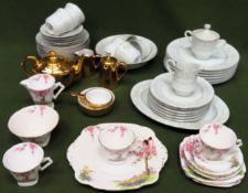Sundry china including Standard Springtime teaware etc. Approx 30+ pieces All in used condition,
