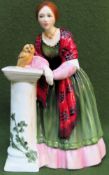 Royal Doulton glazed ceramic figure "Florence Nightingale" HN 3144. Reasonable used condition