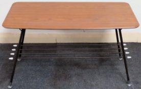 1970's coffee table. Approx. 44cm H x 76cm W x 38cm D Reasonable used condition