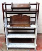 Sundry lot Inc. bookshelves, bookrack, letter rack etc used with scuffs scratches etc