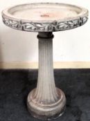 Large decorative Victorian style bird bath. Approx. 85 x 67cms D used with scuffs scratches etc