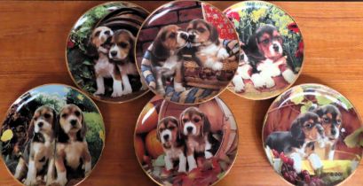 Set of six Franklin Mint limited edition collectors plates All in used condition, unchecked