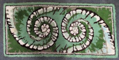 Decorative floor rug. Approx. 140 x 69cm Reasonable used condition