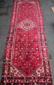 Persian decorative floor runner. Approx. 291 x 101cm Used condition, minor fraying