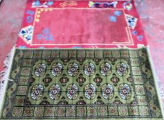 Small Salome floor rug, plus another both used