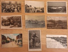 PARCEL OF VARIOUS POSTCARDS ETC