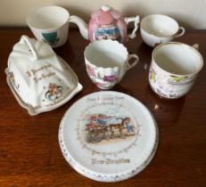 SEVEN PIECES OF NEW BRIGHTON, WIRRAL COMMEMORATIVE ITEMS