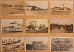 ASSEMBLAGE OF VARIOUS LOCAL, NAUTICAL AND SEASIDE RELATED POSTCARDS