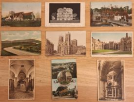 QUANTITY OF VARIOUS POSTCARDS DEPICTING BUILDINGS, ARCHITECTURE ETC