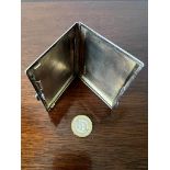 HALLMARKED SILVER CIGARETTE CASE, BIRMINGHAM ASSAY DATED 1924