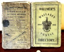 TWO WALLASEY POSTAL DIRECTORIES, 1917-18 AND 1920-21