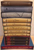 PARCEL OF VARIOUS FOLIO SOCIETY NOVELS INCLUDING CHARLES DICKENS, CHARLOTTE BRONTE, JANE AUSTEN ETC