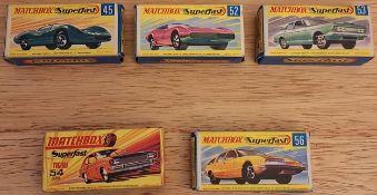 COLLECTION OF VARIOUS BOXED MATCHBOX SUPERFAST DIECAST VEHICLES