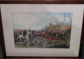 Henry Thomas Alken (1785 - 1844) pair of polychrome engravings depicting busy hunting scenes,