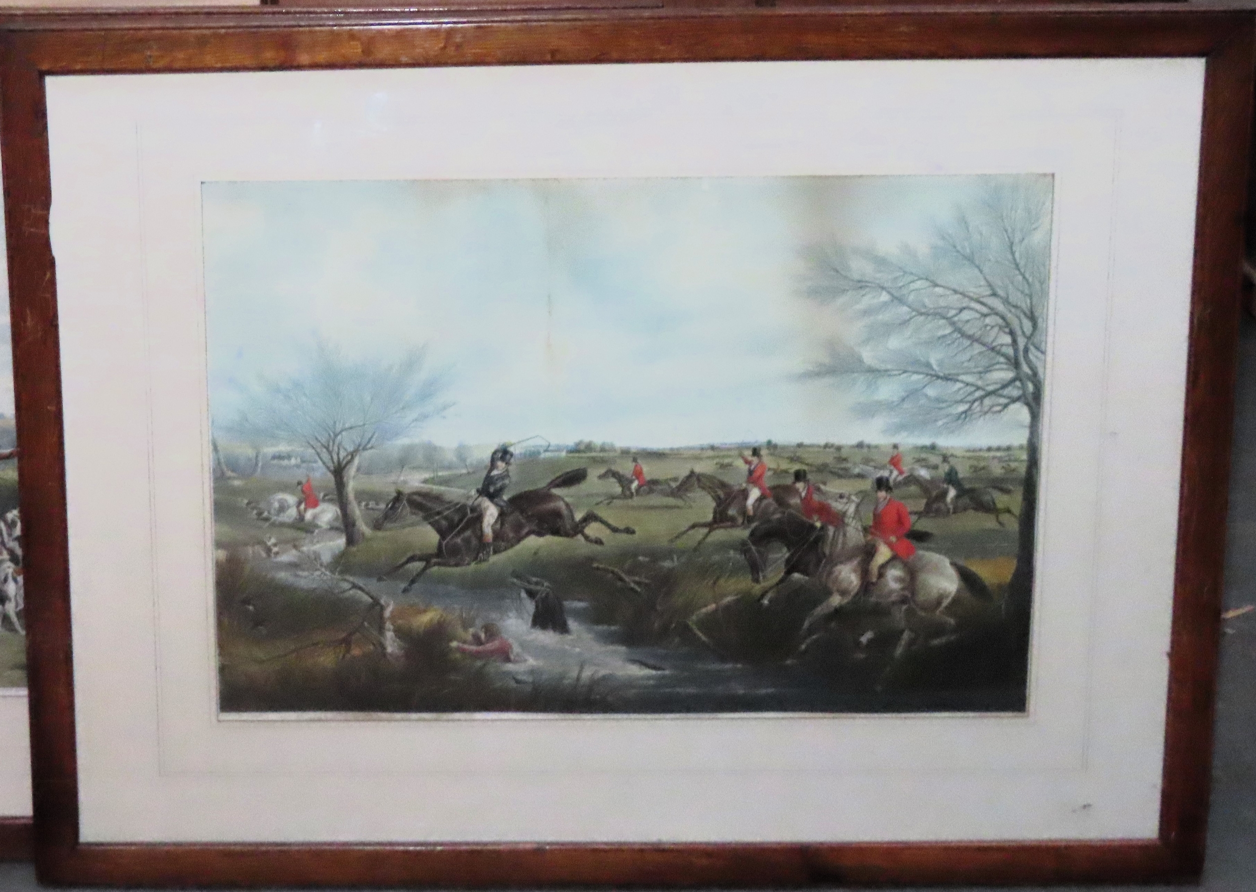 Henry Thomas Alken (1785 - 1844) pair of polychrome engravings depicting busy hunting scenes, - Image 2 of 2