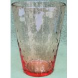 Whitefriars coloured bubble glass vase. Approx. 20.5cm Reasonable used condition