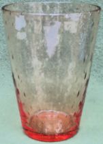 Whitefriars coloured bubble glass vase. Approx. 20.5cm Reasonable used condition