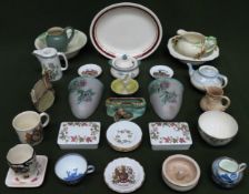Sundry Art Deco style and other ceramics Inc. Royal Doulton, Alfred Meakin, Wedgwood, Wade, etc