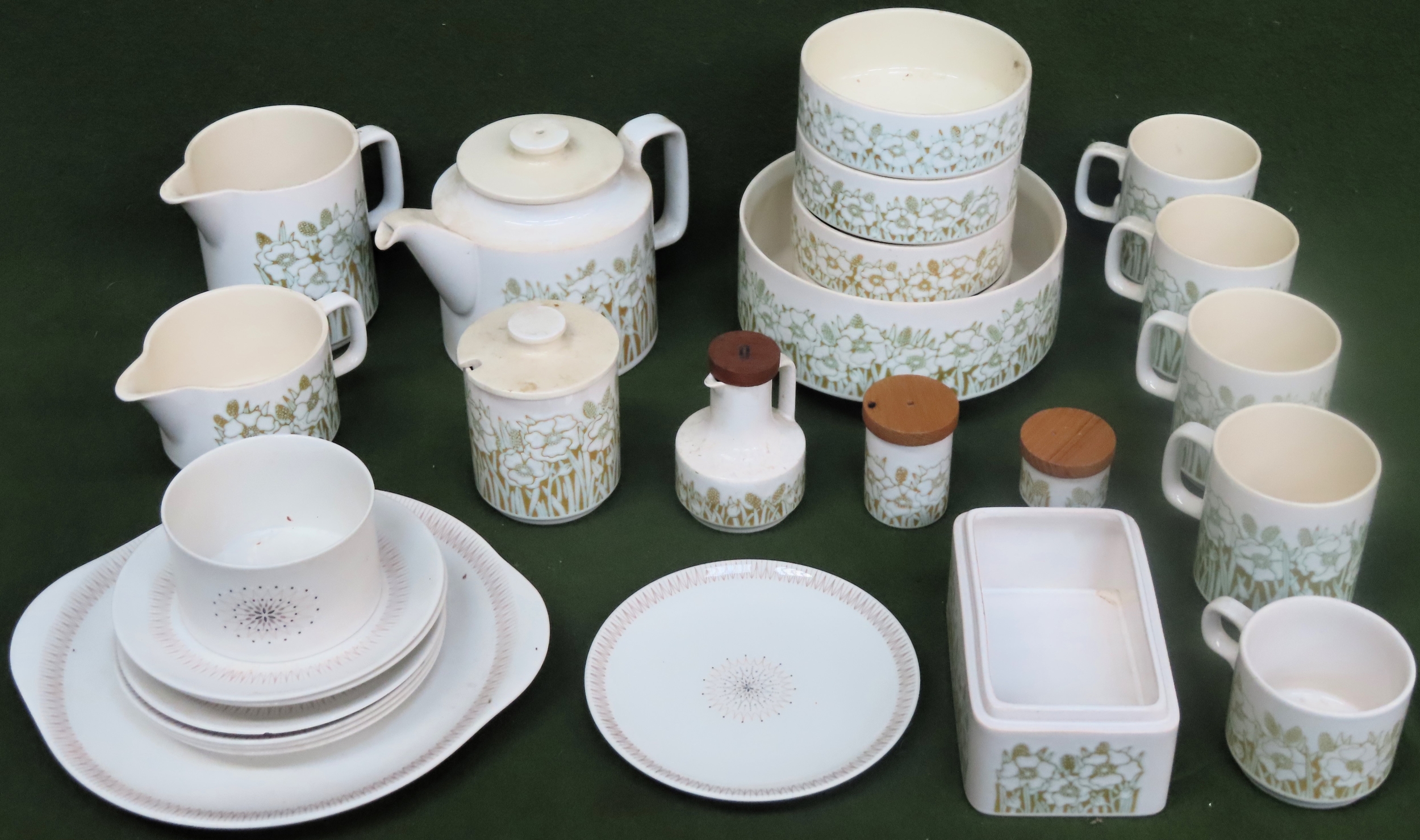 Quantity of Hornsea 'Fleur' china, plus Royal Doulton 'Morning Star' all used and unchecked