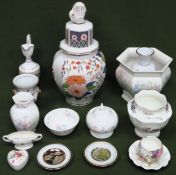 Quantity of sundry ceramics Inc. Aynsley, Dresden, Chokin, etc all used and unchecked