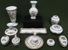 Quantity of Coalport Ming Rose ceramics. Approx. 13 pieces all used and unchecked appears reasonable