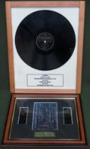 Framed Matrix Reloaded Film Cells, plus framed Frankie Laine "Jezebel" record Reasonable used