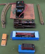 Hornby O Gauge Locomotive, Double O Gauge Locomotive, Controller, Dinky diecast vehicle, track etc