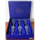 Cased set of 6 Royal Doulton Dorchester stemmed drinking glasses