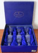 Cased set of 6 Royal Doulton Dorchester stemmed drinking glasses